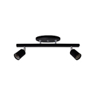 Spot Trilho Preto para 2 Lâmpadas E27