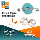 Spot Trilho Stella 4 Sobrepor Direcionável 4xe-27 Branco