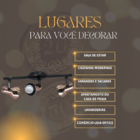 Spot Trilho Triplo Rose E Preto - Linha Standard