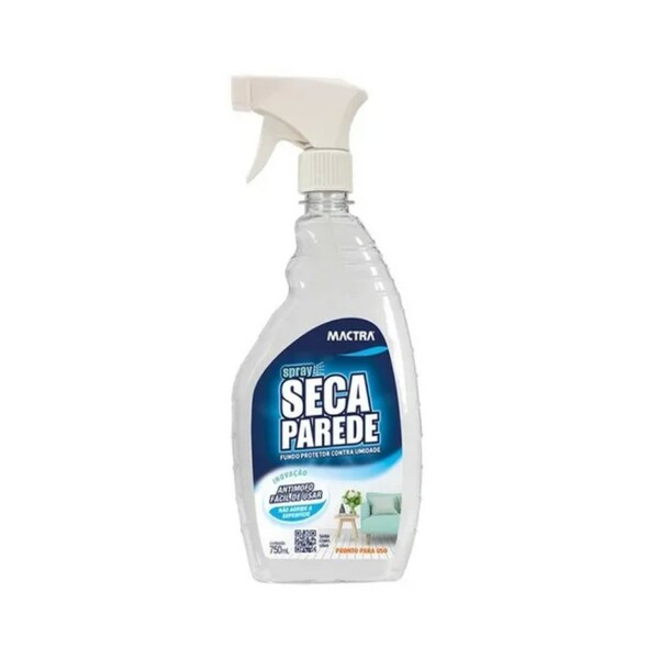 Spray Seca Parede Fundo Protetor Contra Umidade 750ml Mactra