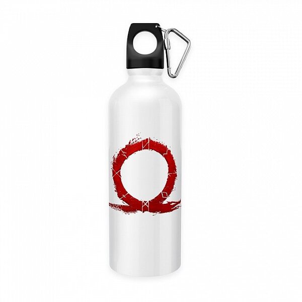Squeeze Aluminio Branco God Of War Logo 3