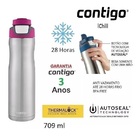 Squeeze Autoseal Chill Aco Inox 709 Ml Rosa Berry Contigo 162