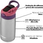 Squeeze Autospout Kids Aço Inox 384ml Rosa Contigo 1625200844