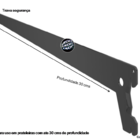Ss 30 Suporte Simples 30 Cms Profundidade Branco - Preto