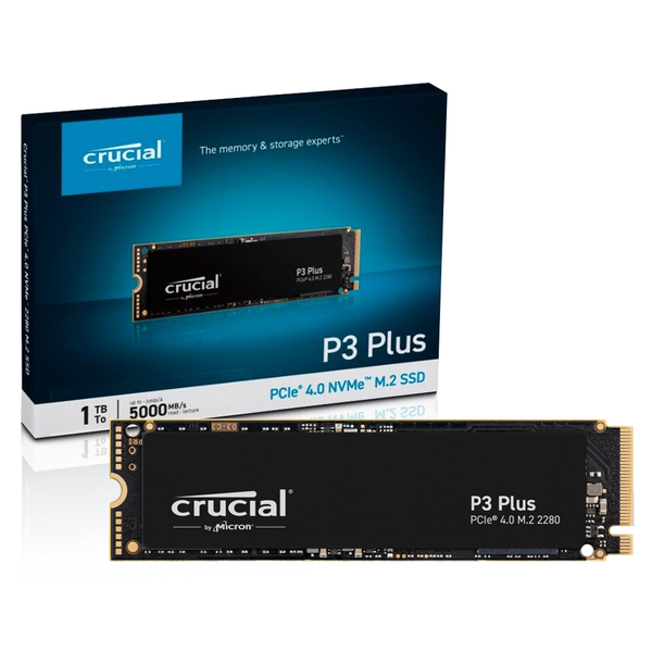 Ssd 1tb Nvme Pcie 5000mb/s Leit - 3600mb/s Grav P3 Plus Ct100