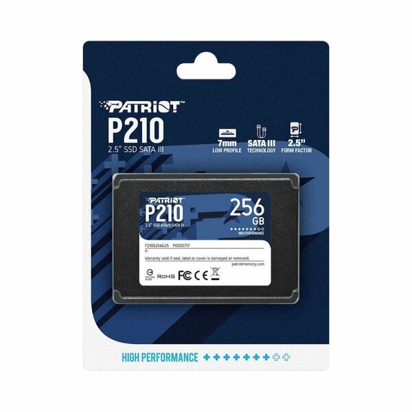 Ssd 256gb Patriot P210 500 - 460mbs P210s256g25