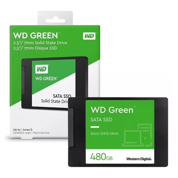 Ssd  480gb 2.5 Sata 3 545mb/s Leit - 430mb/s Grav Wd Green Wd