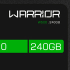 Ssd Gamer 240gb Warrior  W500 Gravacao 500 Mb S Ss210