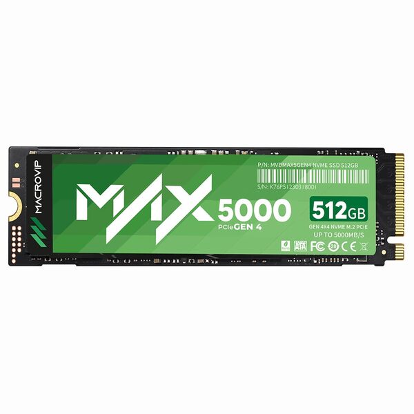 Ssd Macrovip M.2 512gb Max5000 Nvme - Mvdmax5/512gb