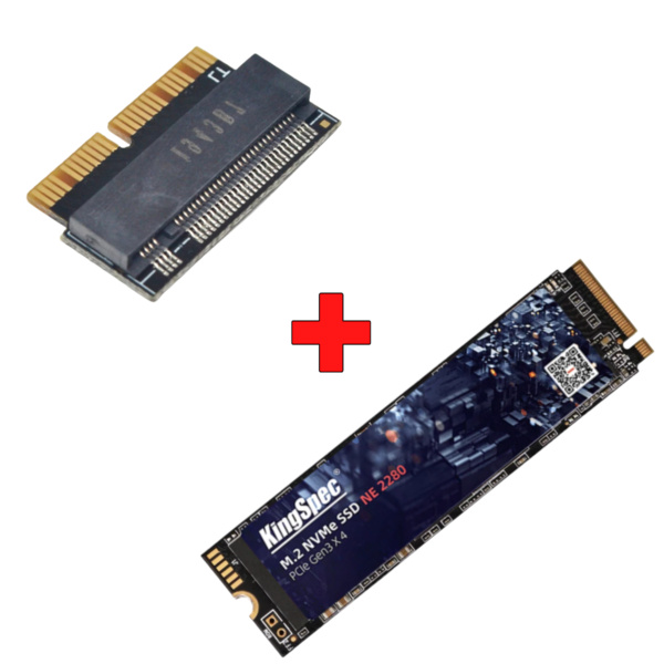 Ssd Nvme 256gb Kingspec + Adaptador Para Macbook + Big Sur