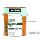 Stain Base Água Acetinado Imbuia 3,6L Luxens