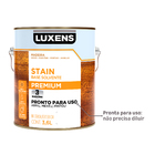 Stain Base Solvente Acetinado Pronto para Uso Mogno 3,6L Luxens