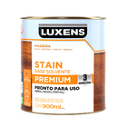 Stain Base Solvente Acetinado Pronto para Uso Mogno 900ml Luxens