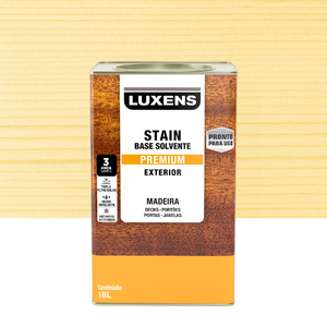 Stain para Madeira Base Solvente Acetinado Polisten Transparente 18L ...