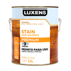 Stain Base Solvente Acetinado Pronto para Uso Transparente 3,6L Luxens