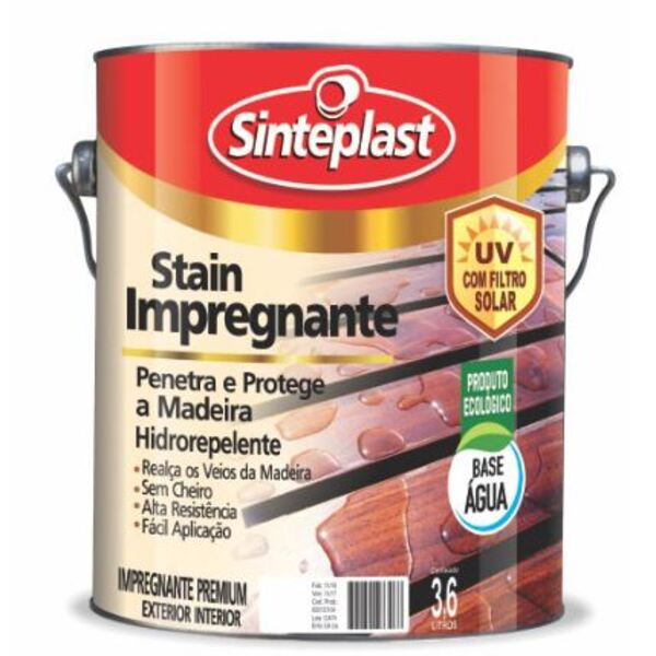 Stain Impregnante Acetinado Exterior / Interior - 3,6 L Sinte
