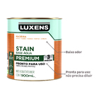 Stain para Madeira Base Água Acetinado Transparente 0,9L Luxens