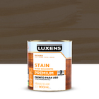 Stain para Madeira Base Solvente Acetinado Nogueira 0,9L Luxens