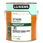 Stain para Madeira Base Água Acetinado Ipê 3,6L Luxens