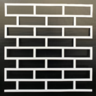 Stencil Para Parede Tijolinho Revestimento Pintura Decorativo