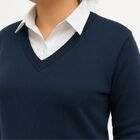 Suéter Blusa De Frio Lã Tricot Manga Longa Gola V Inverno Gg