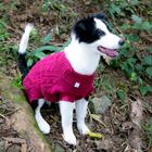 Suéter De Tricô Com Trança E Botões Marsala Unissex Tam P