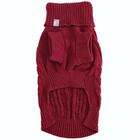 Suéter De Tricô Com Trança E Botões Marsala Unissex Tam P