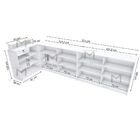 Super Balcão Caixa Em L Com Fundo Fechado M317.b