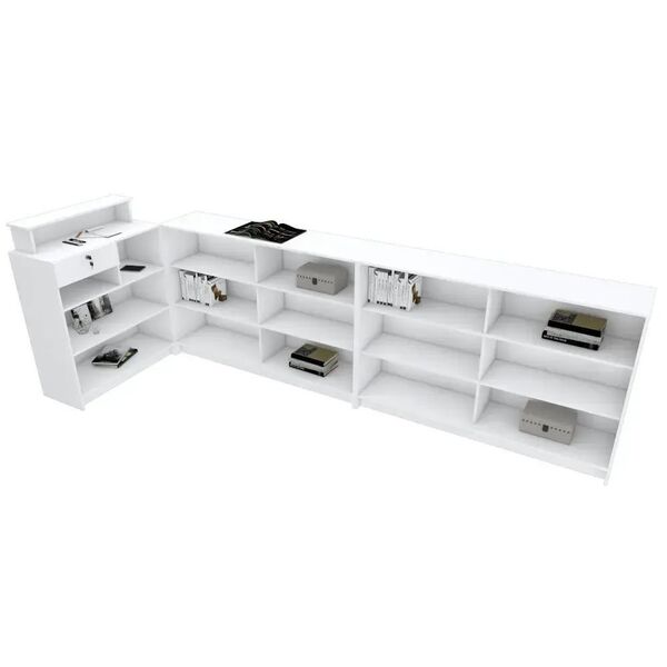 Super Balcão Caixa Em L Com Fundo Fechado M317.b