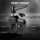 Super Braçadeira 2,4" Neewer Com Pino Encaixe 5/8" Preto