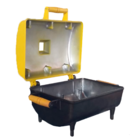 Super Churrasqueira A Bafo Em Alumínio Top Prática + Grelha