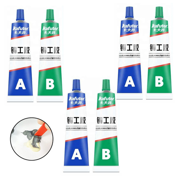 Super Cola Reparo Kit 3 Caixas Secagem Rapida Vazamento Aço M