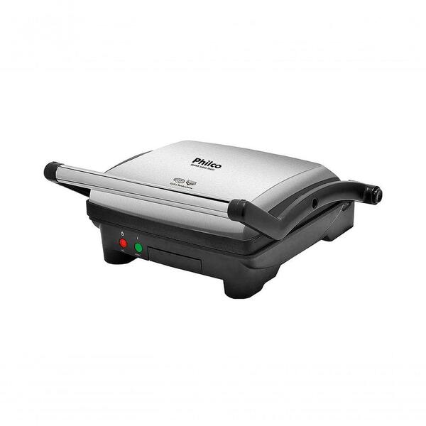 Super Grill Duo Philco Abertura 180° Inox 220v