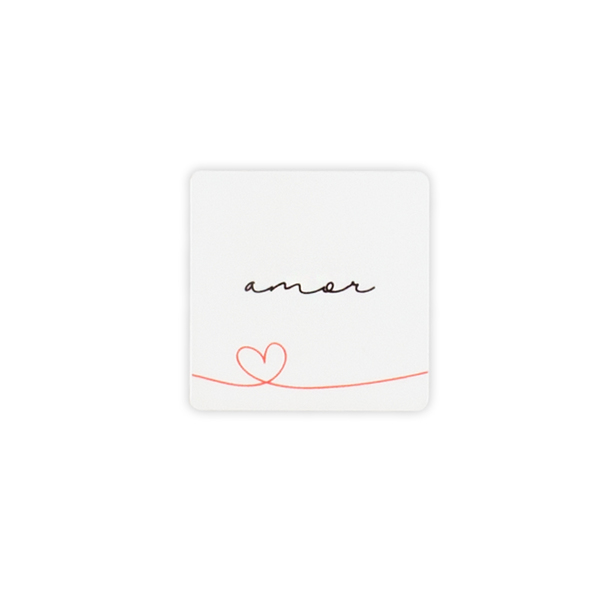 Super Imã De Lembretes Amor Branco