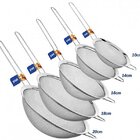 Super Kit Peneiras Aço Inox 5 Peças 10,14,16,18 E 20cm -yazi