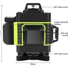 Super Nível Laser Hilda Profissional 4d 16 Linhas + Tripé