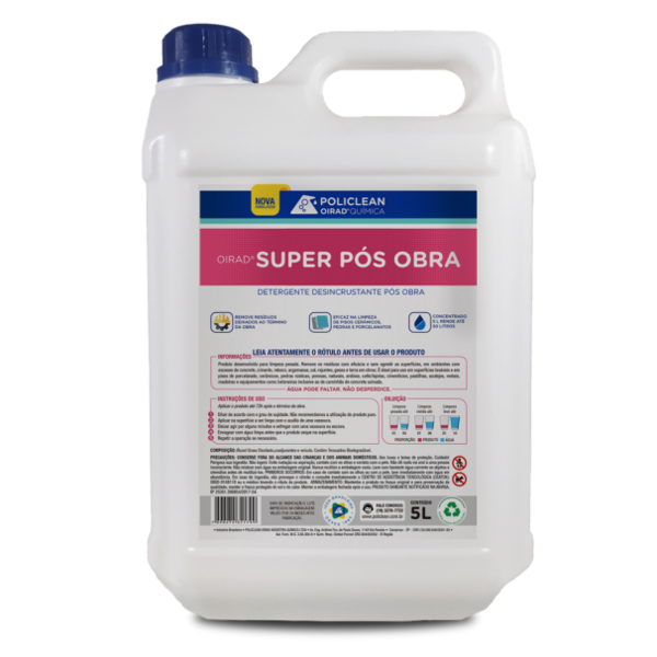 Super Pós Obra - Remove Resíduos De Obras 05 L