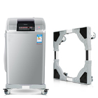 Suporte,carrinho P/ Geladeira,máquina De Lavar,c/4 Rodas,PVC