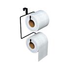 Suporte 2 Papel Higienico Preto Elegance Dicarlo