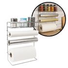 Suporte 4 Em 1 Papel Toalha, Alumínio, Film E Porta Temperos