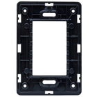 Suporte 4x2 Horizontal 3 Módulos N1373.9 Pt Preto Linha Unno