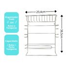 Suporte 5 Em 1 Porta Papel Toalha, Temperos, Film, Alumínio