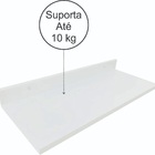 Suporte 60x25 Prateleira Branca Organizadora