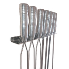 Suporte 6 Espetos Churrasco + 1 Espalha Brasa Com Cabos Em Al