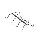 Suporte 8 Ganchos De Xícaras Aéreo Caneca Pendurar + Fixação