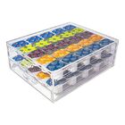 Suporte Acrílico Porta Cápsulas Bblend 2 Gavetas Para 50 Cáps
