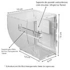 SUPORTE ACRÍLICO PORTA PAPEL HIGIÊNICO DE PAREDE TRANSPARENTE