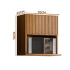 Suporte Aéreo Para Microondas Ou Forno 1 Porta Ripada Nature