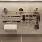 Suporte Aéreo Simples Porta Condimentos Utensílios Aço Inox