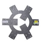 Suporte Alum. Invisível 35cm C/06 Rodas Até 240kg Tech Plant